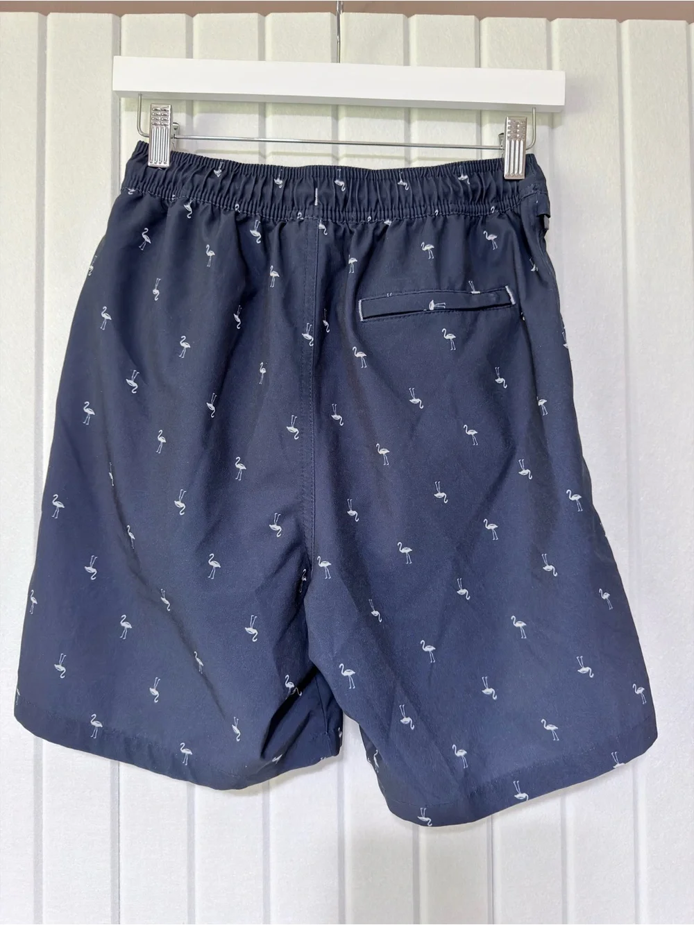 Goodfellow & Co Navy Flamingo Swim Trunks